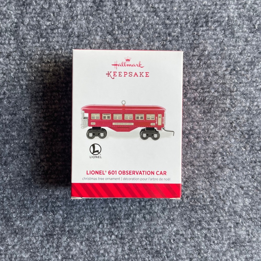 Hallmark Keepsake 2014 Lionel 601 Observation Car Die-Cast Ornament QXI2583